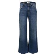 DNM Pure Retro-chic wide leg jeans Blue, Dam