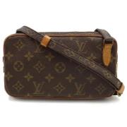 Louis Vuitton Vintage Pre-owned Canvas crossbodyvskor Brown, Dam