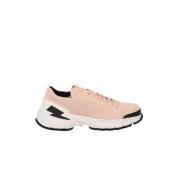 Neil Barrett Bolt Sneakers - Tekniskt Tyg - Snörning Pink, Herr