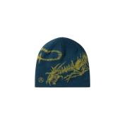 Aries Skull Beanie - One Size Green, Unisex