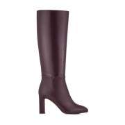 Aquazzura Aubergine Sellier Stövlar Purple, Dam