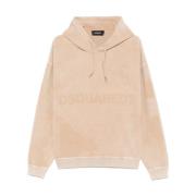 Dsquared2 Sand Hoodie Sweatshirt Beige, Herr