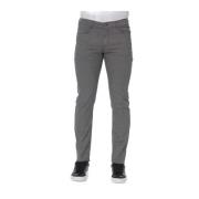 Trussardi Jeans - Byxor - Knappstängning Gray, Herr