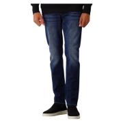 Denham Blå Slim Fit Jeans med Saxdetalj Blue, Herr