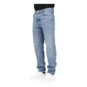 Selected Homme Avslappnad passform blå denim jeans Blue, Herr