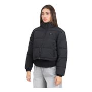 Tommy Jeans Svart Pufferjacka Urban Stil Black, Dam