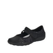 Remonte Flexibla Komfort Ballerinaskor Black, Dam