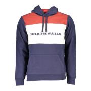 North Sails Blå Långärmad Crewneck Sweatshirt med Logotyp Blue, Herr