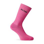 Palm Angels Broderade Logosockor Pink, Dam