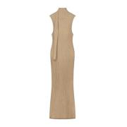 Aeron Beige Karina Klänning Maxi Stil Beige, Dam