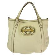 Gucci Vintage Pre-owned Laeder totevskor Beige, Dam