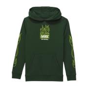 Vans Grön hoodie med tryckt logotyp Green, Herr