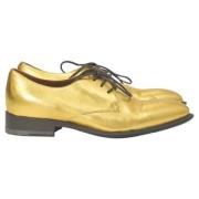 Dries van Noten Pre-owned Pre-owned Laeder lgskor Yellow, Dam