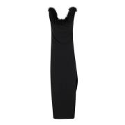 Coperni Midi Jersey Klänning Black, Dam