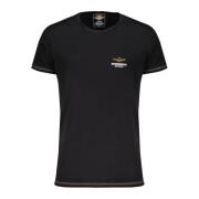 Aeronautica Militare Omvändbar T-shirt Kortärmad Svart Black, Herr