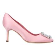 Manolo Blahnik Tyg klackskor Pink, Dam