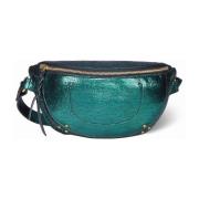 Jérôme Dreyfuss Banana Crossbody Väska med Dragkedja Green, Dam