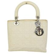 Dior Vintage Pre-owned Canvas dior-vskor White, Dam