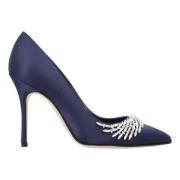 Manolo Blahnik Tyg klackskor Purple, Dam