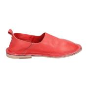 Moma Vintage Läderloafers för Kvinnor Red, Dam