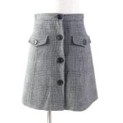 Miu Miu Pre-owned Pre-owned Canvas nederdelar Gray, Dam