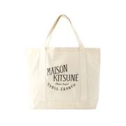 Maison Kitsuné Bomull totevskor Beige, Dam