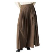 Jucca Veckad Maxi Kjol i Sepia Brown, Dam