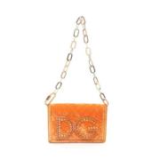 Dolce & Gabbana Pre-owned Pre-owned Canvas axelremsvskor Orange, Dam