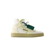 Off White Laeder sneakers Beige, Dam