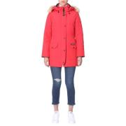 Canada Goose Trillium Parka med äkta päls huva Red, Dam