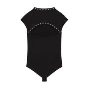 Patrizia Pepe Metallisk Segel Body Black, Dam