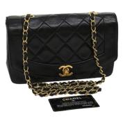 Chanel Vintage Pre-owned Canvas chanel-vskor Black, Dam