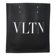 Valentino Vintage Pre-owned Laeder totevskor Black, Dam