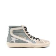 Golden Goose Himmelsk Slide Sneakers med Stjärndetalj Blue, Dam