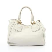 Miu Miu Pre-owned Pre-owned Tyg handvskor White, Dam