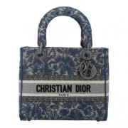 Dior Vintage Pre-owned Tyg handvskor Blue, Dam