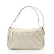 Chanel Vintage Pre-owned Tyg chanel-vskor Beige, Dam