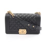 Chanel Vintage Pre-owned Tyg chanel-vskor Black, Dam