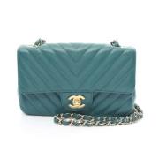 Chanel Vintage Pre-owned Tyg chanel-vskor Blue, Dam