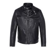 Schott NYC Ikonisk Café Racer Läderjacka Svart Black, Herr