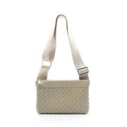 Bottega Veneta Vintage Pre-owned Tyg axelremsvskor Beige, Dam