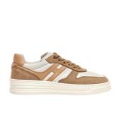 Hogan Beige Mocka Sneakers med H Logo Beige, Dam