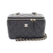 Chanel Vintage Pre-owned Tyg chanel-vskor Black, Dam