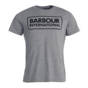 Barbour Essential Large Logo T-Shirt Anthracite Gray, Herr