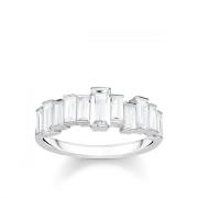 Thomas Sabo Damring Baguette Slipning 925 Sterlingsilver Tr2269-051-14...