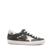 Golden Goose Svarta Sneakers med Metallpaneler Black, Dam