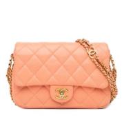 Chanel Vintage Pre-owned Laeder crossbodyvskor Orange, Dam