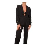 Twinset Elegant Svart Blazer för Kvinnor Black, Dam