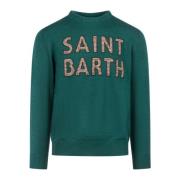 MC2 Saint Barth Herr Heron Logo Jacquard Print Skjorta Green, Herr