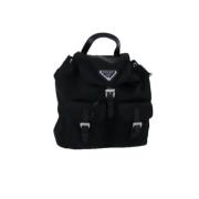 Prada Vintage Pre-owned Nylon prada-vskor Black, Dam